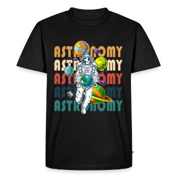 Astronomy Space Space Star - Men's Premium Organic T-Shirt - black - Front - Nico (187cm)