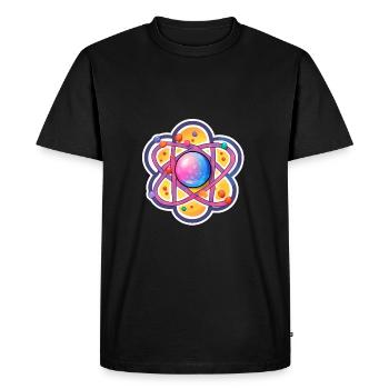 Physique atomique Nerd Modèle atomique - T-shirt Premium bio Homme - noir - Devant - Nico (187cm)