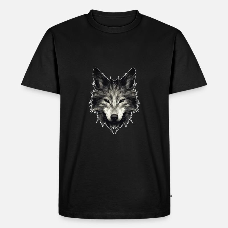 Wolf Böser Wolf - Männer Premium Bio T-Shirt - Schwarz