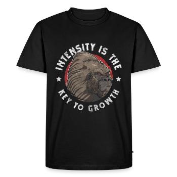 Gorilla Nature Great Ape - Men's Premium Organic T-Shirt - black - Front - Nico (187cm)