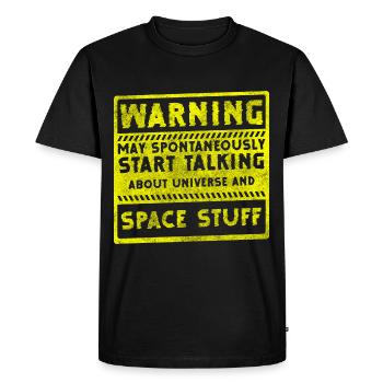 Universe Star Solar System - Men's Premium Organic T-Shirt - black - Front - Nico (187cm)