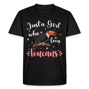 Bird Holiday Birds South America - Men's Premium Organic T-Shirt - black - Front - Nico (187cm)