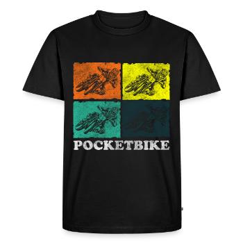 Vélo Piste Sentier Hobby - T-shirt Premium bio Homme - noir - Devant - Nico (187cm)