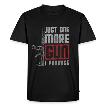 Fusil d’assaut de chasse aux munitions d’armes - T-shirt Premium bio Homme - noir - Devant - Nico (187cm)