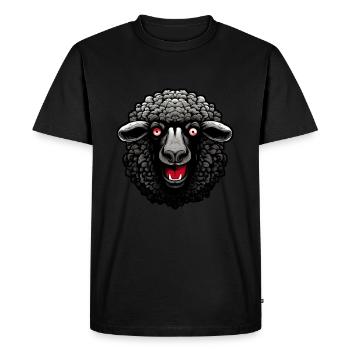 Sheep Creepy Halloween - Men's Premium Organic T-Shirt - black - Front - Nico (187cm)