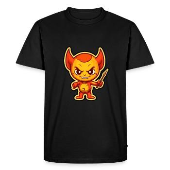 Imp - Men's Premium Organic T-Shirt - black - Front - Nico (187cm)