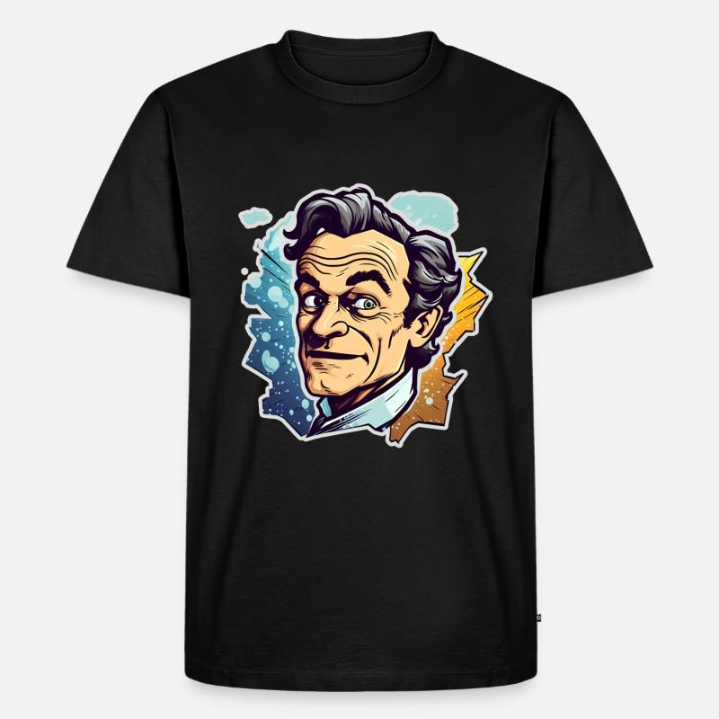 Richard Feynman - Männer Premium Bio T-Shirt - Schwarz