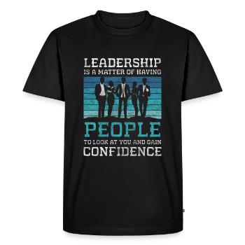 Company Career Success - Men's Premium Organic T-Shirt - black - Front - Nico (187cm)