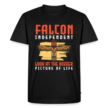 Totem Spiritual American Feather Bijoux - T-shirt Premium bio Homme - noir - Devant - Nico (187cm)