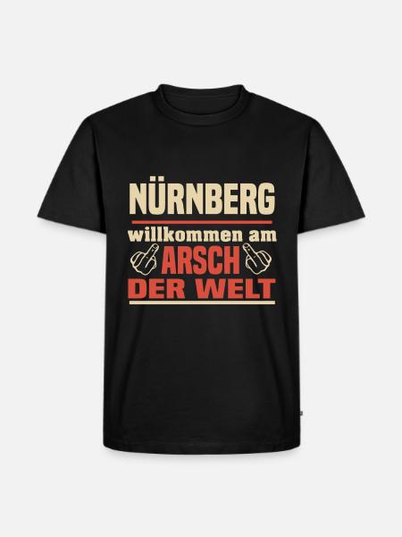 Nürnberg - Männer Premium Bio T-Shirt - Schwarz