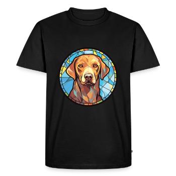 Chesapeake Bay Retriever race chien aquarelle - T-shirt Premium bio Homme - noir - Devant - Nico (187cm)