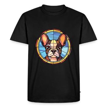 Anglo Français De Petite Venerie Chien Aquarelle - T-shirt Premium bio Homme - noir - Devant - Nico (187cm)