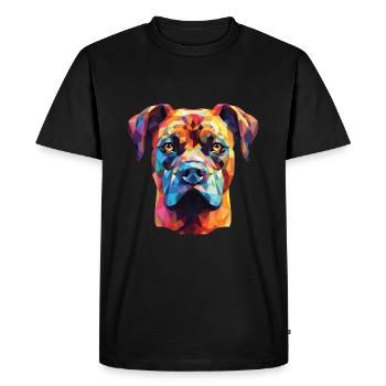 Perro De Presa Canario race chien aquarelle verre - T-shirt Premium bio Homme - noir - Devant - Nico (187cm)