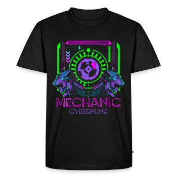 Futur Rétro Japon Science-fiction - T-shirt Premium bio Homme - noir - Devant - Nico (187cm)