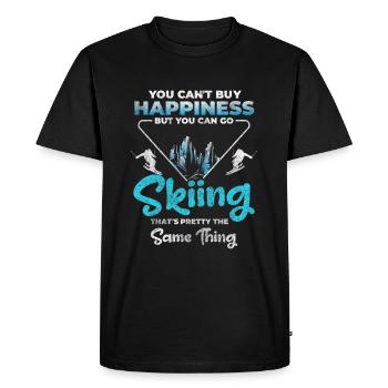 Snowboarding Slope Winter Winter Sports - Men's Premium Organic T-Shirt - black - Front - Nico (187cm)