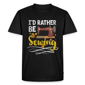 Tailor Scissors Sewing - Men's Premium Organic T-Shirt - black - Front - Nico (187cm)