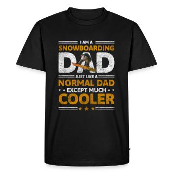 Snowboard Holidays Sports Winter Holidays - Men's Premium Organic T-Shirt - black - Front - Nico (187cm)