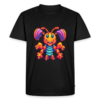 Homard Aquarelle Colorée Dessin Animé Kawaii Animal - T-shirt Premium bio Homme - noir - Devant - Nico (187cm)