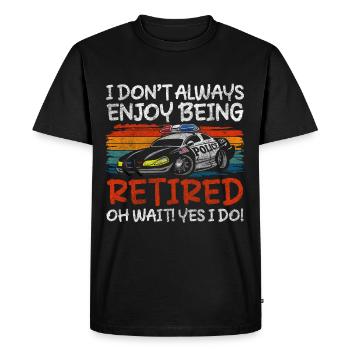 Police Order Uniform Hunting - Men's Premium Organic T-Shirt - black - Front - Nico (187cm)