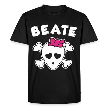 Pirate Beate Design for Girls and Women - Men's Premium Organic T-Shirt - black - Front - Nico (187cm)