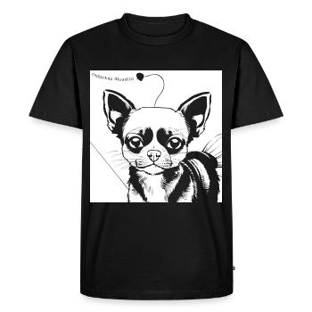 Chihuahua drôle portant des lunettes de soleil Chihuahuas - T-shirt Premium bio Homme - noir - Devant - Nico (187cm)