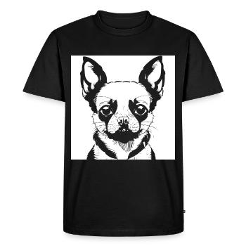 Chihuahua drôle portant des lunettes de soleil Chihuahuas - T-shirt Premium bio Homme - noir - Devant - Nico (187cm)