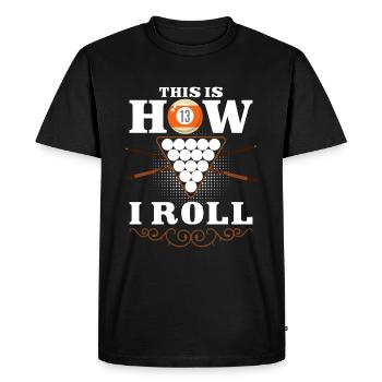Billard Hobby Hobby 8-Ball - T-shirt Premium bio Homme - noir - Devant - Nico (187cm)