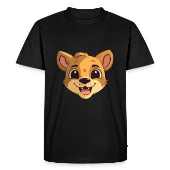 Illustration d’aquarelle de bande dessinée de bébé chat - T-shirt Premium bio Homme - noir - Devant - Nico (187cm)