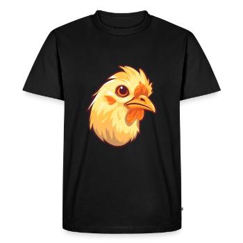 Chick Pet Colorful Watercolor Cartoon Kawaii Anima - Men's Premium Organic T-Shirt - black - Front - Nico (187cm)