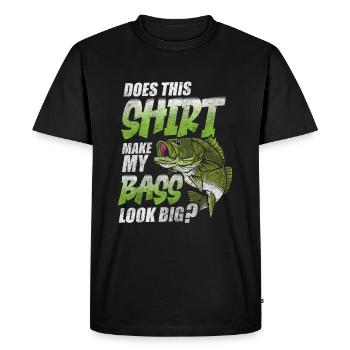 Pêcheur à la perche Loisirs - T-shirt Premium bio Homme - noir - Devant - Nico (187cm)