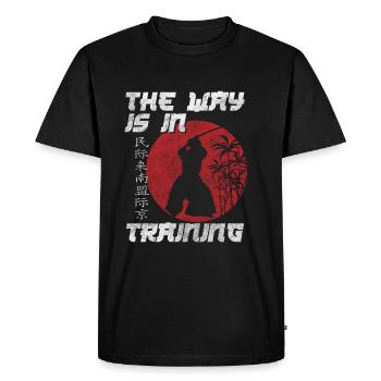Les arts martiaux japonais mettent à l’honneur l’art japonais - T-shirt Premium bio Homme - noir - Devant - Nico (187cm)