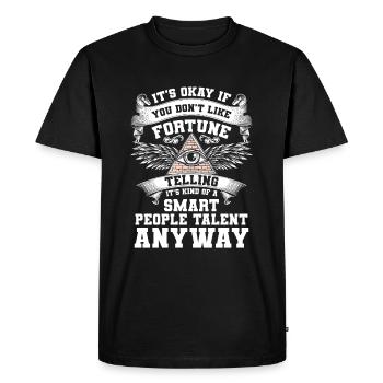 Étoiles psychiques - T-shirt Premium bio Homme - noir - Devant - Nico (187cm)