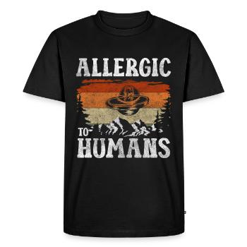 Aliens Universe Earthling Astronaut - Men's Premium Organic T-Shirt - black - Front - Nico (187cm)