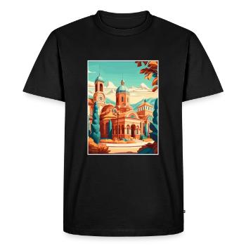 Sofia, Bulgarie, Nation des Balkans, Saint-Alexandre-Nevski - T-shirt Premium bio Homme - noir - Devant - Nico (187cm)