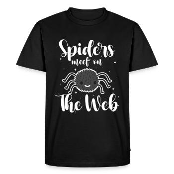 Spider Halloween Tarantula - Men's Premium Organic T-Shirt - black - Front - Nico (187cm)
