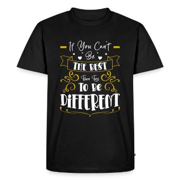 Perfectly individual - Men's Premium Organic T-Shirt - black - Front - Nico (187cm)