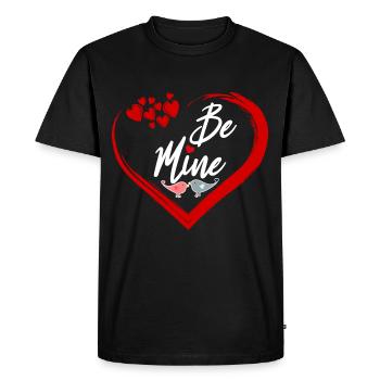 be mine - Men's Premium Organic T-Shirt - black - Front - Nico (187cm)