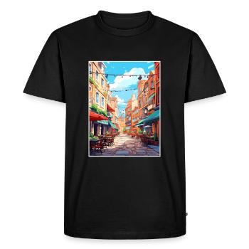 Covent Garden Londres Angleterre Vintage voyage affiche - T-shirt Premium bio Homme - noir - Devant - Nico (187cm)