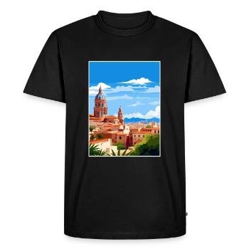 Murica Espagne Vintage voyage affiche WPA Souvenir - T-shirt Premium bio Homme - noir - Devant - Nico (187cm)