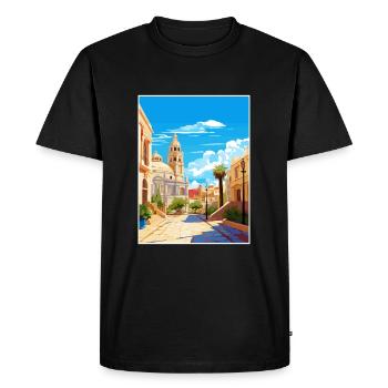 Murica Espagne Vintage voyage affiche WPA Souvenir - T-shirt Premium bio Homme - noir - Devant - Nico (187cm)
