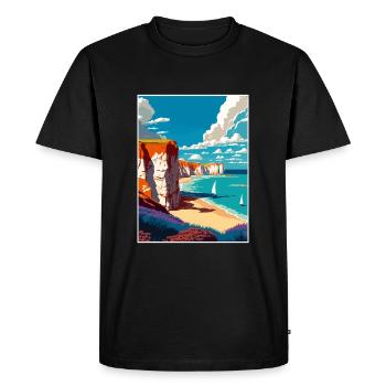 Westgate On Sea Angleterre Affiche de voyage vintage WPA - T-shirt Premium bio Homme - noir - Devant - Nico (187cm)
