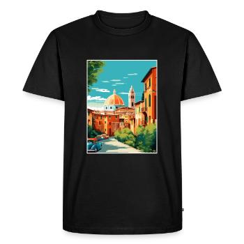 Vérone Italie Décoration Vintage Voyage Affiche WPA - T-shirt Premium bio Homme - noir - Devant - Nico (187cm)