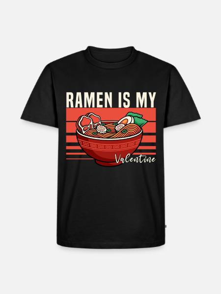 Ramen Is My Valentine - Men's Premium Organic T-Shirt - black