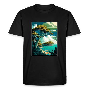 Parc national de Biscayne Camelback Floride Souvenir - T-shirt Premium bio Homme - noir - Devant - Nico (187cm)