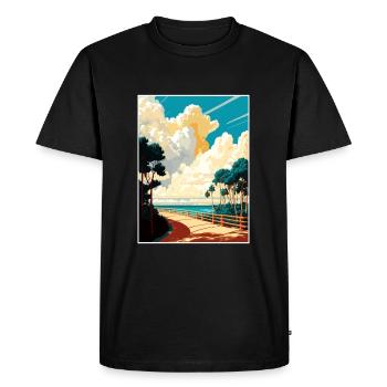 Parc national de Biscayne Camelback Floride Souvenir - T-shirt Premium bio Homme - noir - Devant - Nico (187cm)
