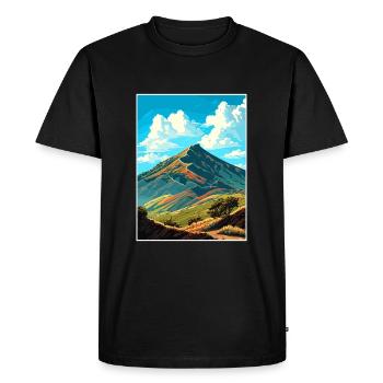 Mount Diablo California Vintage Travel Poster WPA - Men's Premium Organic T-Shirt - black - Front - Nico (187cm)