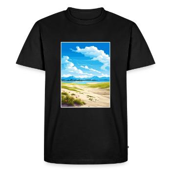 Parc national de la vallée de Kobuk Alaska affiche de voyage - T-shirt Premium bio Homme - noir - Devant - Nico (187cm)
