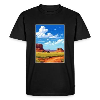 Torrey Utah affiches Vintage voyage affiche Souvenir - T-shirt Premium bio Homme - noir - Devant - Nico (187cm)