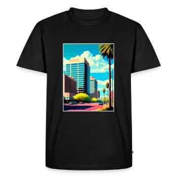 Glendale Arizona Vintage Travel Poster Souvenir - Men's Premium Organic T-Shirt - black - Front - Nico (187cm)