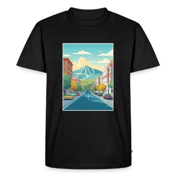 Provo Utah affiches Vintage voyage affiche Souvenir - T-shirt Premium bio Homme - noir - Devant - Nico (187cm)